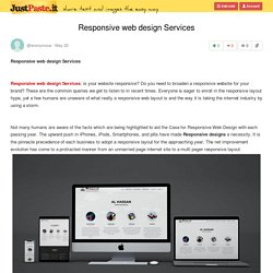 Responsive web design Services