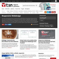 Responsive Webdesign-Special: News, Tipps & Infos zu Responsive Webdesign