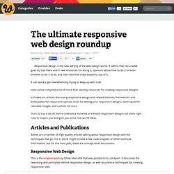 The ultimate responsive web design roundup