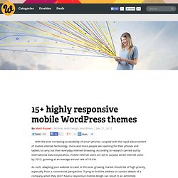 15+ highly responsive mobile WordPress themes