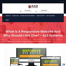 What Is A Responsive Website And Why Should I Get One? - Ax3 Systems