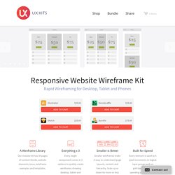 Responsive Website Wireframe Kit – UX Kits