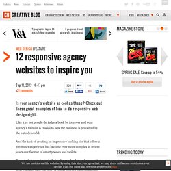 12 responsive agency websites to inspire you