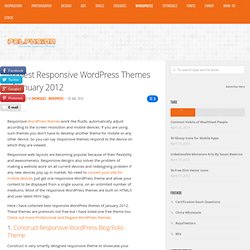 10 Best Responsive WordPress Themes of January 2012