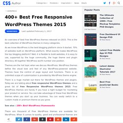 300+ Best Free Responsive WordPress Themes 2015