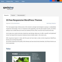 15 Free Wordpress Themes with a Responsive Layout