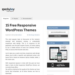 15 Free Wordpress Themes with a Responsive Layout