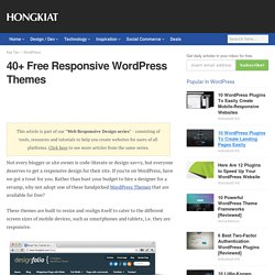 40+ Free Responsive WordPress Themes