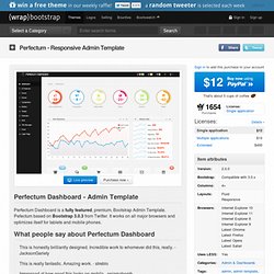 Perfectum Dashboard - Admin Template - WrapBootstrap: Themes for Twitter Bootstrap