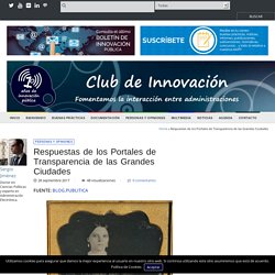 Respuestas de los Portales de Transparencia de las Grandes Ciudades - Club de Innovación