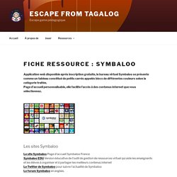 Fiche ressource : Symbaloo – Escape from tagalog