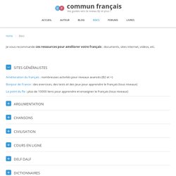 Docs et ressources pour améliorer votre français avec internet