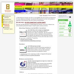 Ressources en ligne Bibliothèque Toulouse