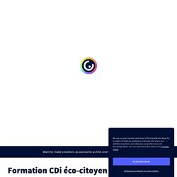 Formation CDi éco-citoyen : les ressources by cdibenatte on Genially