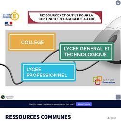 RESSOURCES COMMUNES by laurette.vermillac on Genially