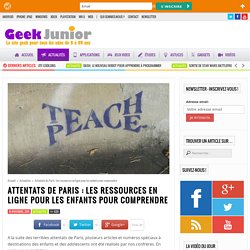 Attentats de Paris : les ressources en ligne pour les enfants pour comprendre