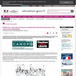 #JeDessine : des ressources pour comprendre la liberté d'expression et les valeurs de la République