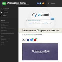 20 ressources CSS pour vos sites web