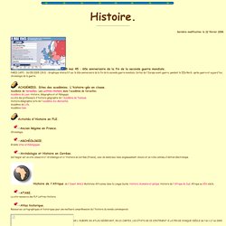 Ressources didactiques sur internet: l'histoire. C. Vera.