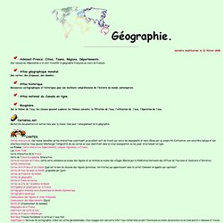 Ressources didactiques sur internet: géographie. C. Vera.
