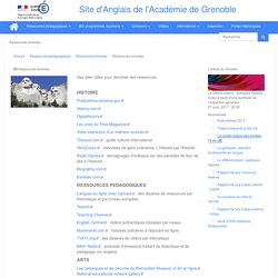 Site d'Anglais de l'Académie de Grenoble