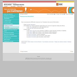 Ressources éducatives