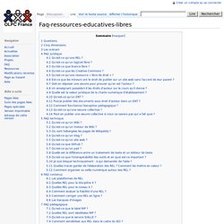 Faq-ressources-educatives-libres - OLPC France Wiki