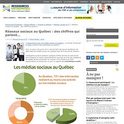 Réseaux sociaux au Québec : des chiffres qui parlent…