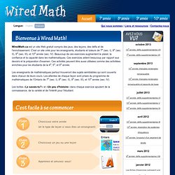 Wired Math: Jeux-ressources-exercices