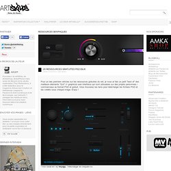 20 ressources gratuites PSD (GUI)