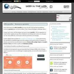 Parallax - Ressources gratuites - tendance webdesign 2014