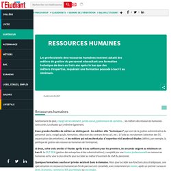 Formations Ressources humaines pour vos études en Ressources humaines - L'Etudiant