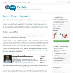 Twitter : Usages et Ergonomie