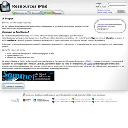 Ressources iPad: À Propos