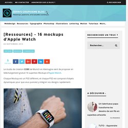 [Ressources] - 16 mockups d'Apple Watch