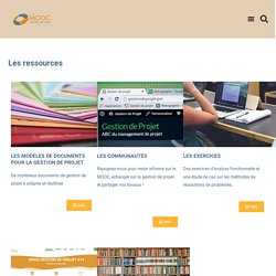 LES RESSOURCES - MOOC Gestion de Projet