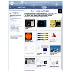 Observatoire de Paris : Ressources multimédia