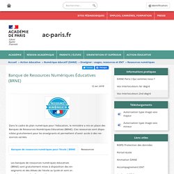 Banque de Ressources Numériques Éducatives (BRNE)