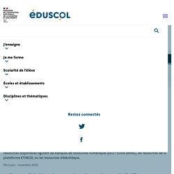 Ressources numériques éducatives