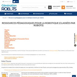 Ressources pédagogiques pour la robotique (classées par robots)