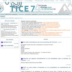 Tice 74 - Site des ressources pédagogiques TICE - Langage écrit et oral