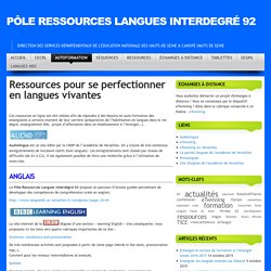 Ressources pour se perfectionner en anglais