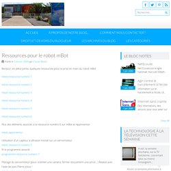 Ressources pour le robot mBot