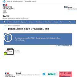 Ressources pour utiliser l'ENT