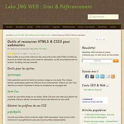 Outils et ressources HTML5 & CSS3 pour webmasters