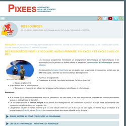 Des ressources pour le scolaire, niveau primaire, fin cycle 1 et cycle 2 (GS, CP, CE1).