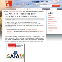 GAFAM : des ressources pour travailler sur les géants du net