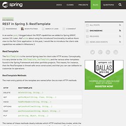 REST in Spring 3: RestTemplate