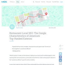 Restaurant Local SEO: The Google Characteristics of America’s Top-Ranked Eateries