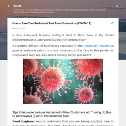 How to Save Your Restaurant Sale From Coronavirus (COVID-19)
